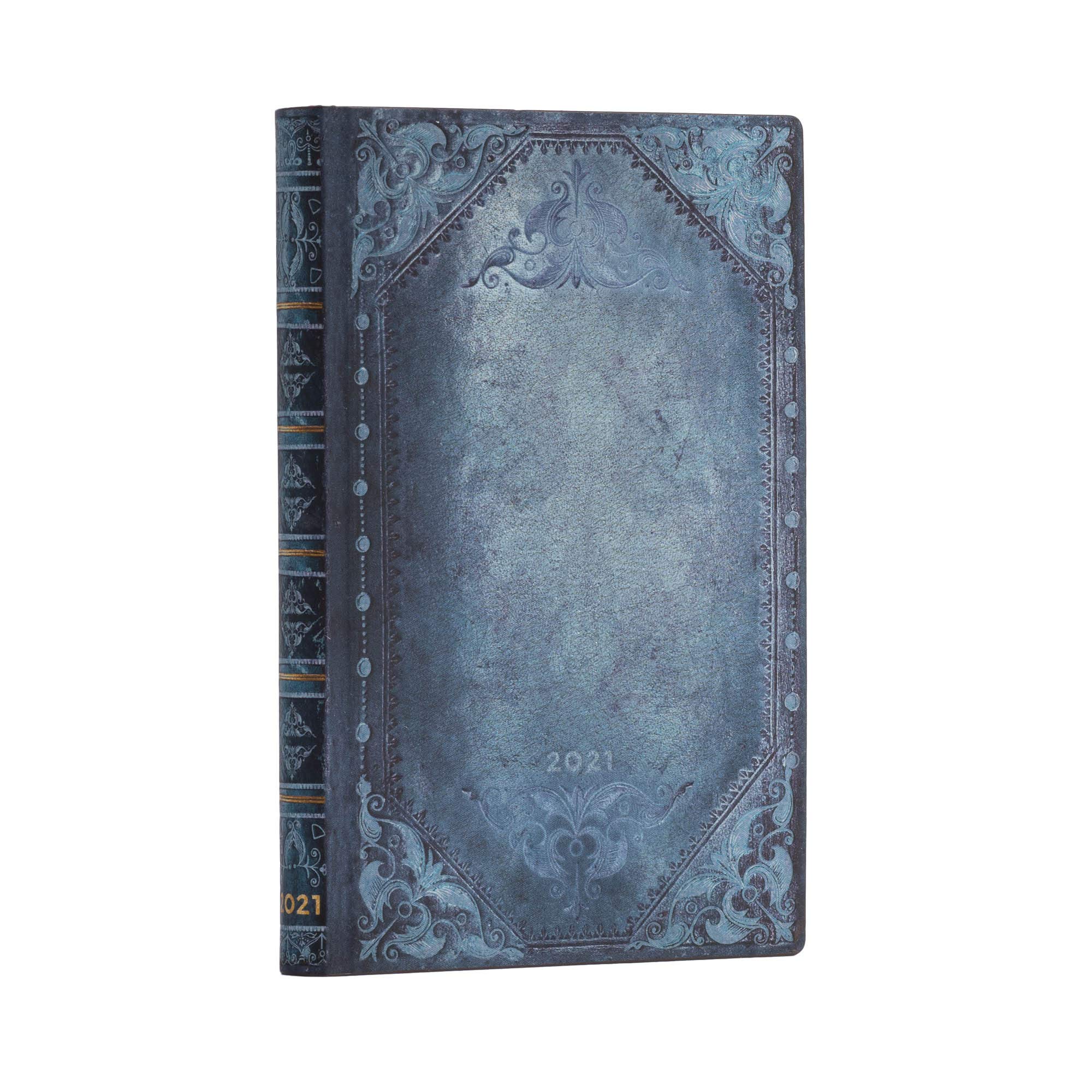 Paperblanks FI7112-9 | 12 Month Diary 2021 | Peacock Punk Smooth | Horizontal | Mini (95 x 140 mm)