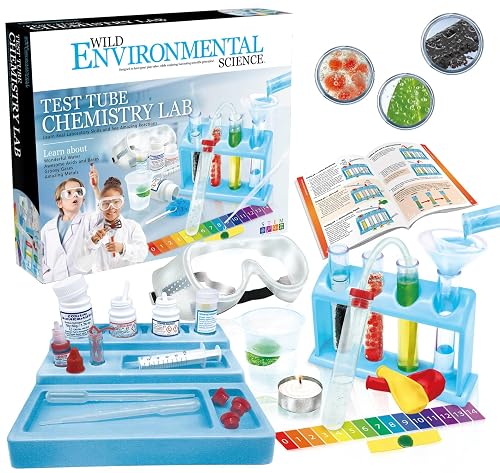 Testing Solids Test Tube Chemistry Lab - 50+ Science Experiments & Reactions - Ages 8 ...