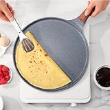 SENSARTE Nonstick Crepe Pan 30 cm with Spreader Induction Ready Swiss Granite view 7