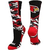 TCK NCAA Woodland Camo Crew Socks – Officially Licensed Collegiate Fan Gear – Durable Cushioned Moisture Wicking Socks