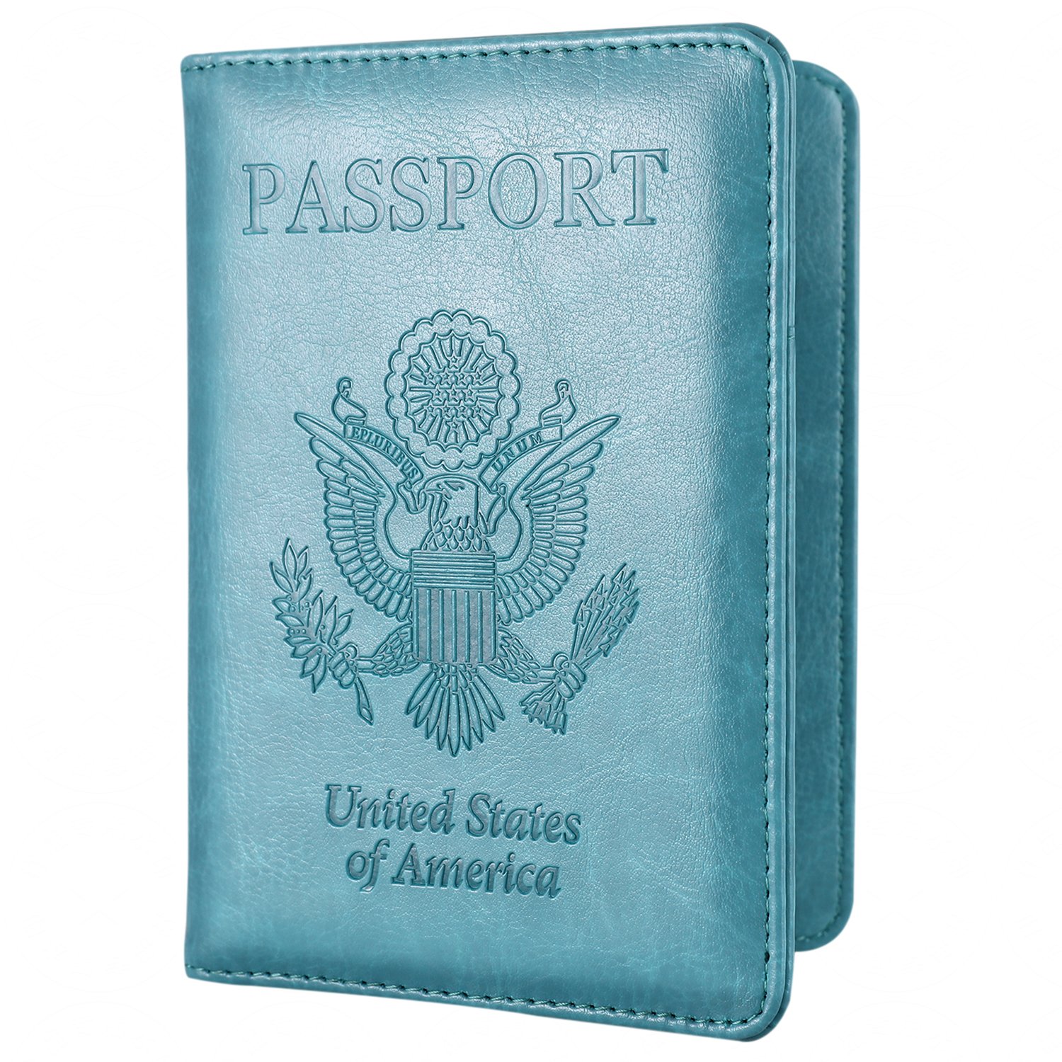 Passport Holder Travel Cover Case HOTCOOL Leather RFID