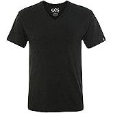Men's Tri-Blend Soft Wash Jersey V Neck Everyday Plain and Heather T-Shirts Vintage