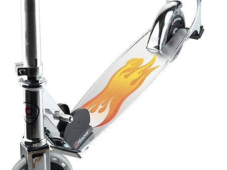 Scoot Jungen Deck Griff und Aufkleber (rot)