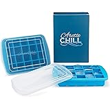 Arctic Chill Small 1 Inch Ice Cube Tray with Lids for Freezer, New & Improved 2020, Made of Extra Thick Silicone for Easy Rel