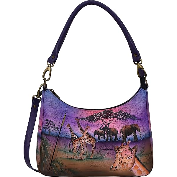 thumbnail image 2 of Anuschka Hand-Painted Leather Shopper - Jungle Queen 2 of 10
