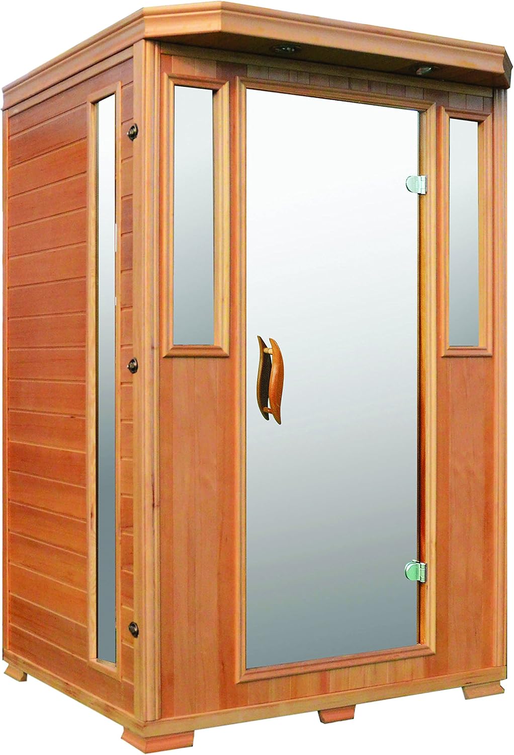 Amazon Com Good Health Saunas 2 Person Signature Hemlock Wood Far Infrared Sauna Garden Outdoor