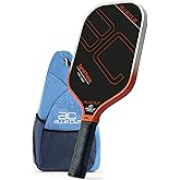 Blue Cut Pickleball Paddle – USAPA Approved Pickleball Paddles Racket with T700 Carbon Fiber, 16mm Honeycomb Core, Spin Surface, Pro Power Speed & Control – Includes Carry Bag