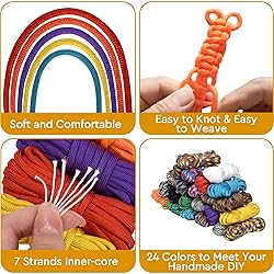 40 Colors 10 Feet Paracord Cord Multifunction