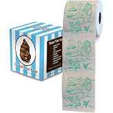 Printed TP Mermaid Pattern 2 Ply Toilet Paper Bathroom Tissue - Novelty Green Bath Tissue Roll - Funny Toilet Paper for Home Decor, Potty Gag Gifts, Prank and Hilarious White Elephant - 500 Sheets