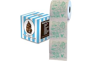Printed TP Mermaid Pattern 2 Ply Toilet Paper Bathroom Tissue - Novelty Green Bath Tissue Roll - Funny Toilet Paper for Home 