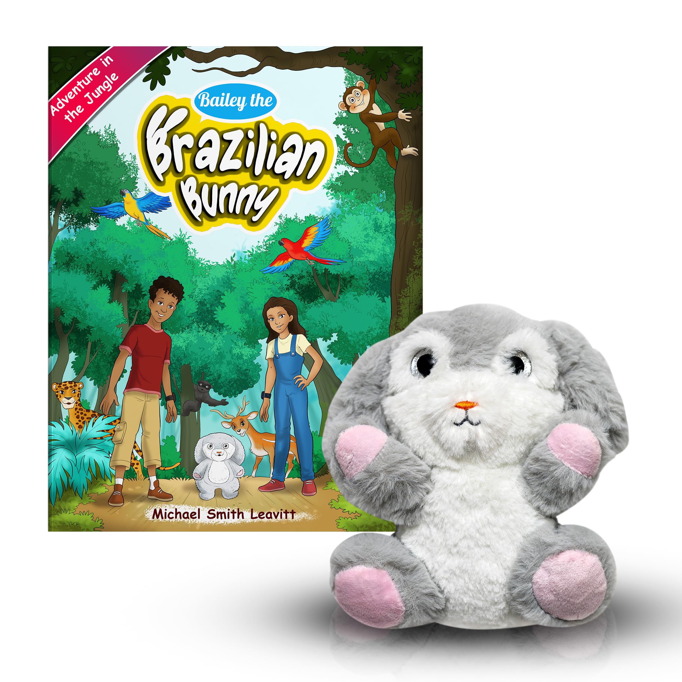 Photo 1 of LAHEY LANE Bailey The Bunny Stuffed Animal and Storybook Book Set, Stuffed Bunny with Seek and Find Childrens Book, Plush Rabbit Including Engaging Animal Story for Kids (Ages 3-8)