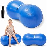Hurtle Peanut Shaped Exercise Ball, Yoga Active Seat, Bounce Balance Desk Chair, Wiggle Flexible Sitting Ball for Kids, Boys, Girls and Adults
