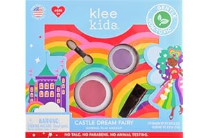 LUNASTAR Luna Star Klee Kids Mini Play Makeup Kit. Gentle and Non-Toxic. Kid-Friendly. Made in USA. (Castle Dream Fairy)
