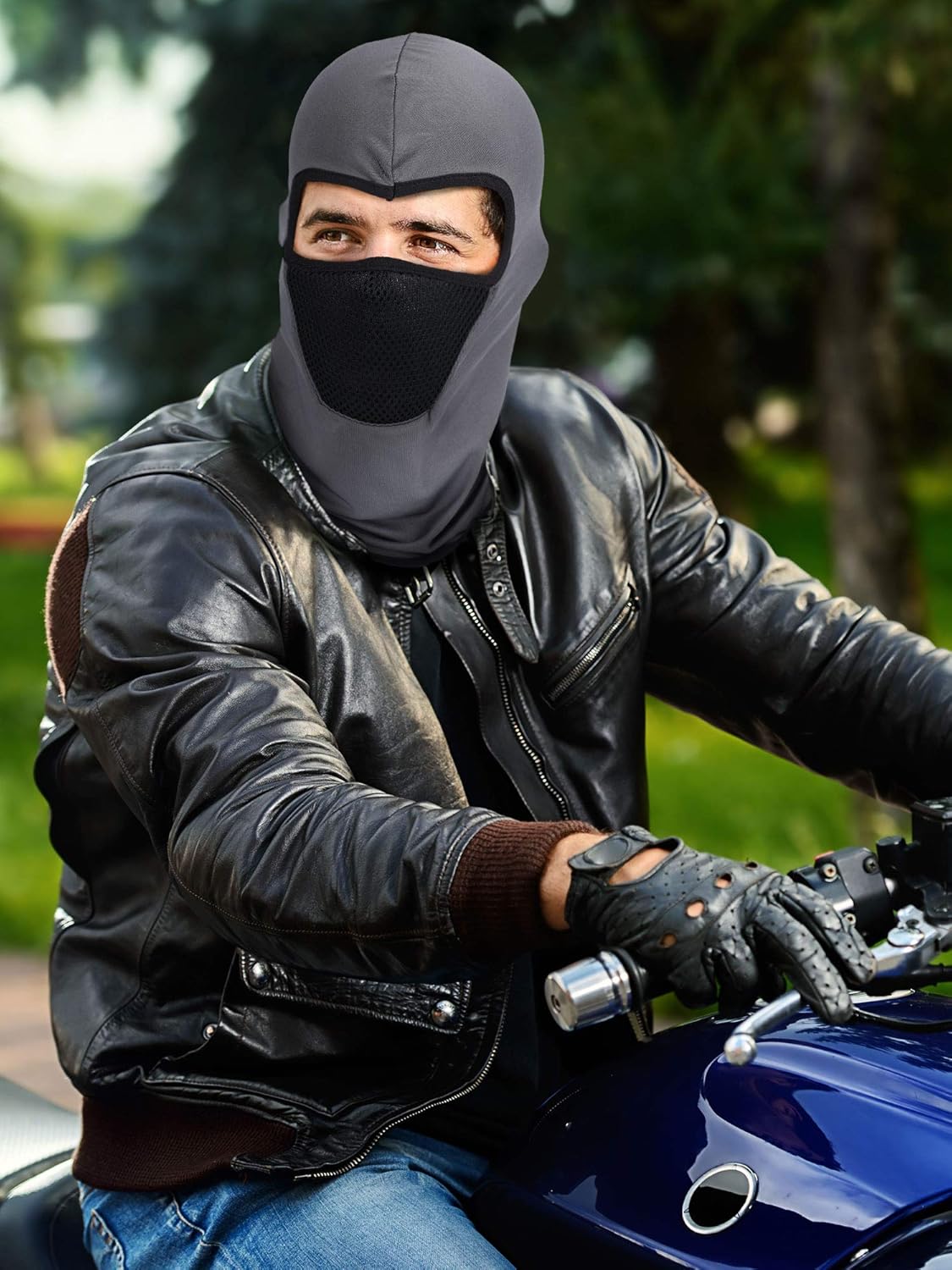 6 Pieces Summer Balaclava Face Mask Breathable Sun Dust Protection Mask Long Neck Cover for Outdoor Activities (Blue, Khaki, Black, Navy Blue, Grey, Army Green) at  Men’s Clothing store