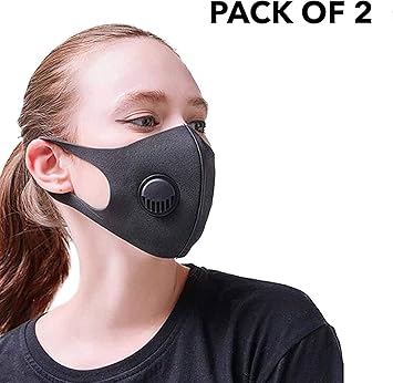 Cuqoo 2x Anti Dust Mask With Filter Face Mouth Mask Fashion Reusable Washable Outdoor Unisex Mask Filtered Anti Pollution Facemask Amazon Co Uk Diy Tools