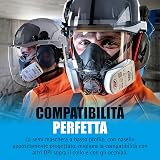 JSP Force8 Half Mask Small with PressToCheck P3 R D Filters (Sold Separately) view 8