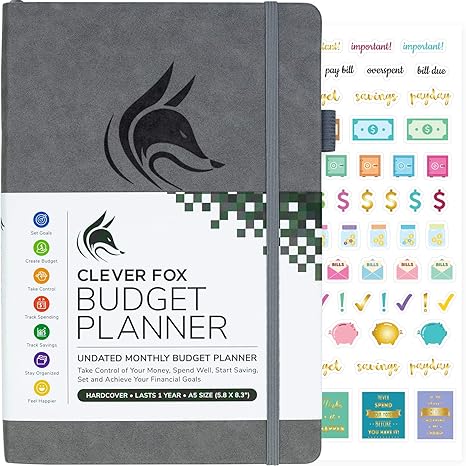 Clever Fox Budget Planner Expense Tracker Notebook Monthly Budgeting Journal Finance Planner Accounts Book To Take Control Of Your Money