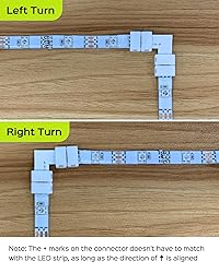 JACKYLED 8mm 3-Pin LED Connectors for LED Strip
