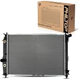 PHILTOP CU2873 Radiator Replacement for Aveo, Aveo5 | Core Width 23-5/8 inch fit for 2004-2008 Aveo 2007-2008 Aveo5 (23-5/8 in. Between Tanks;w/ A/C)