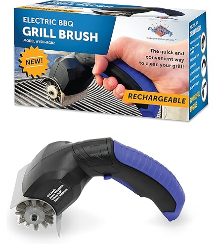 Nettoyeur De Gril Électrique Sans Poils – Acier Inoxydable 304 – Rouleau Rotatif 350 Tr/min – LED Intégrée – Sans Fil