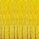 HONGCI 3 Pack Glitter Gold Tinsel Curtain 1m x 2m Foil Backdrop