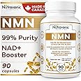 NMN Ultra High Purity 500 mg per Capsule, 3 Month Supply - NAD+ Booster Industry Highest, 99% NMN Nicotinamide Mononucleotide