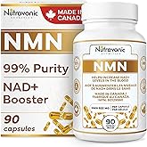 NMN Ultra High Purity 500 mg per Capsule, 3 Month Supply - NAD+ Booster Industry Highest, 99% NMN Nicotinamide Mononucleotide