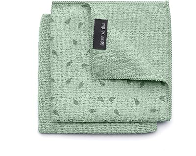 - Panos de microfibra Sinkside - Adequados para máquina de lavar - absorvem 7 vezes o seu próprio peso - para lavar loiça e bancadas - Precisam de menos detergente - Conjunto de 2 - Verde (Verde Jade)