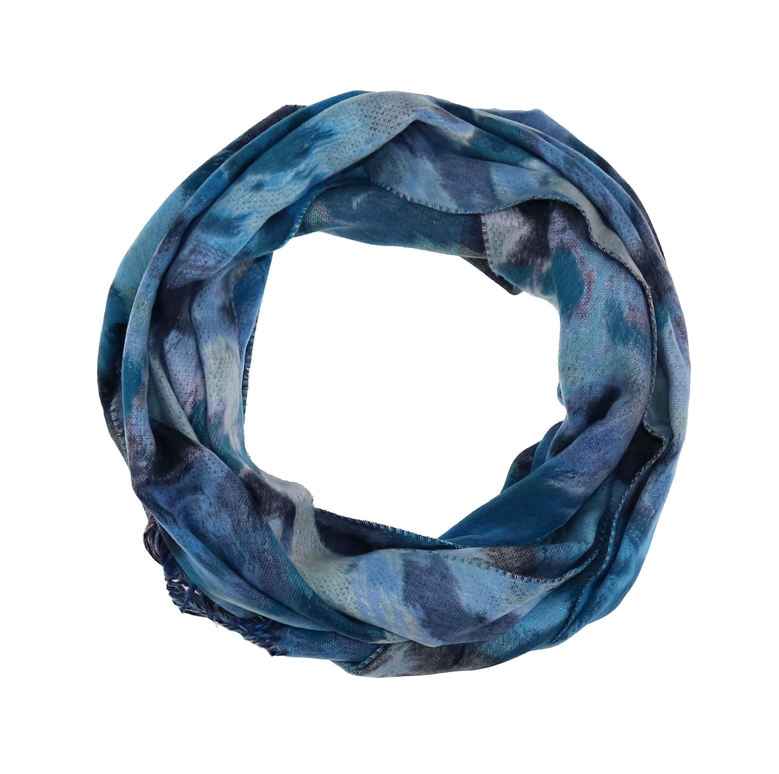 Accessories First Watercolor Floral Scarf Fashionable Womens Acrylic Woven Scarf with Twisted