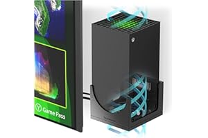 TotalMount – Wall Mount for Xbox Series X – Prevents Your Xbox from Falling by Securing Each Side (Standard Bundle: Wall Mount)