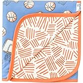 Copper Pearl Large Premium Knit Baby 3 Layer Stretchy Quilt Blanket 'Dunk' - Crib