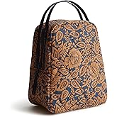 Vera Bradley Women's Featherweight Lunch Bag, Lotus Montage Roasted Pecan, One Size
