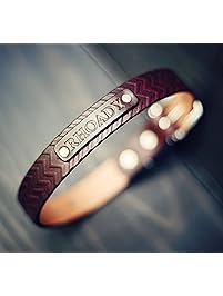 Personalized Leather Dog Collar, Custom Leather Dog Collar, Handmade personalized gift, Chevron pattern, Name, number personalization