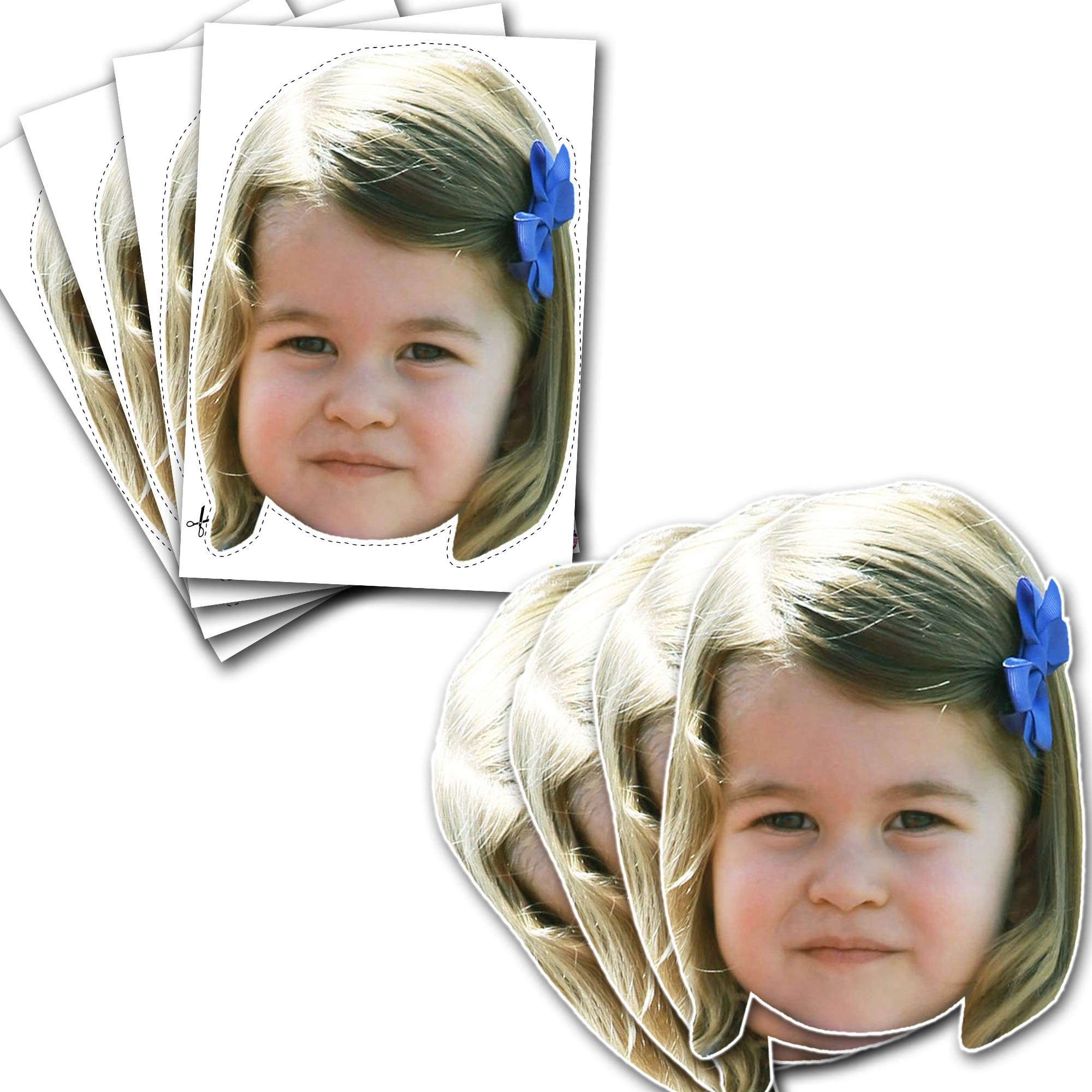 Party People 1 x Princess Charlotte - Celebrity Face Mask Kit - Do It Yourself (DIY)