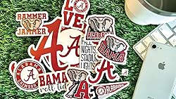 University of Alabama Stickers for Gift, Car, Water