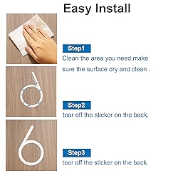 nanlyiau 5in 3D Adhesive door number house numbers