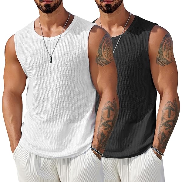 Débardeur Homme En Coton - Coupe Décontractée, Grande Fente - Pour Le Sport, Fitness, Style Hip-hop - Sans Manches - Taille Standard