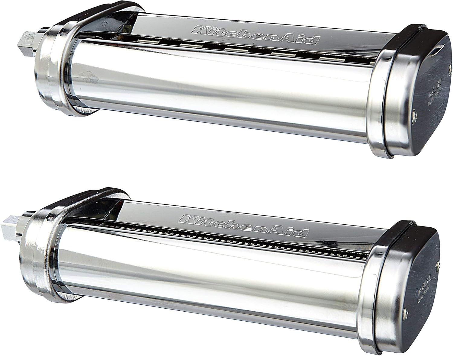 KitchenAid KSMPCA Pasta Cutter Attachment Set (2 Piece), One Size, Silver (Renewed)