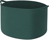 Maliton Extra Large Laundry Basket 50 x 33 cm Foldable Blackish Green