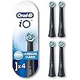 Oral-B iO Series Ultimate Clean Replacement Brush Head for Oral-B iO Series Electric Toothbrushes, Black, 4 count