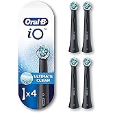 Oral-B iO Series Ultimate Clean Replacement Brush Head for Oral-B iO Series Electric Toothbrushes, Black, 4 count