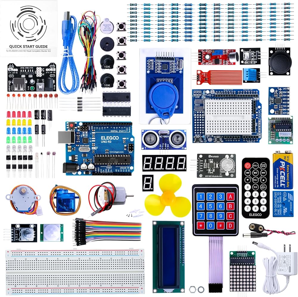 ELEGOO UNO R3 Project Starter Kit for Arduino with 200+ Components
