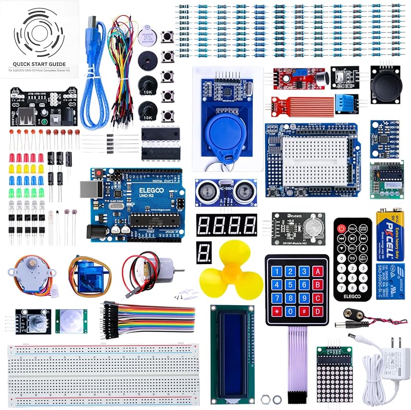 ELEGOO UNO R3 Project Starter Kit for Arduino with 200+ Components