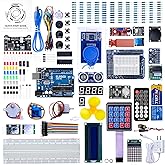 ELEGOO UNO R3 Project Most Complete Starter Kit, Compatible with Arduino | 63 Items, 200+ Components, 30+ Guided Projects, PDF Tutorial, Organized Storage, STEM and DIY Circuit Building