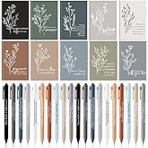 Tellingyou 40 Pcs Employee Appreciation Gifts Bulk Inspirational Notebook Ballpoint Pen Motivational Notebook Mini Journal Inspirational Gift for Social Worker Women Men Nurse Team (Classic)