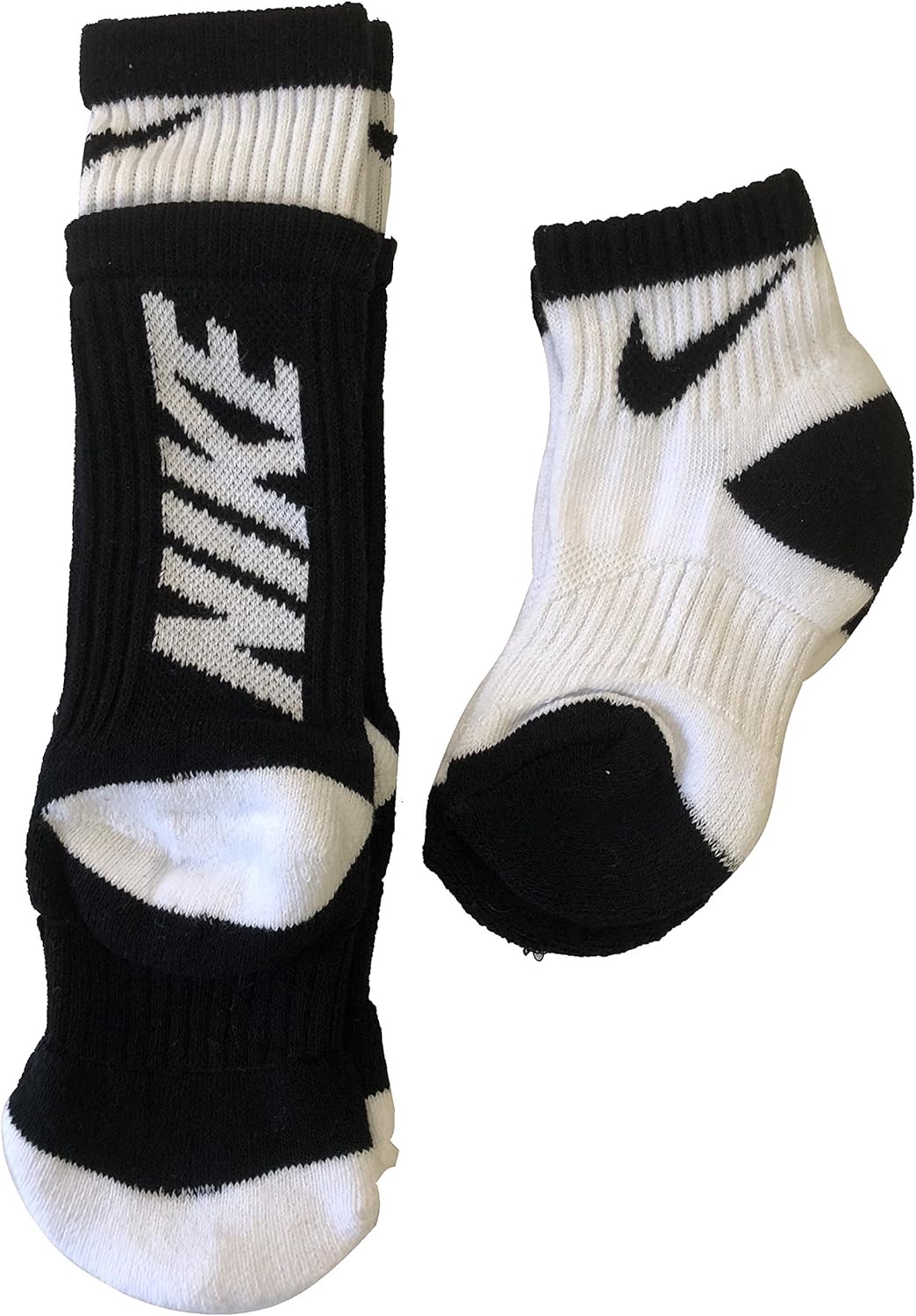 NIKE Quarter & Crew 2 Pack Socks Little Boys Size 13C3Y/6