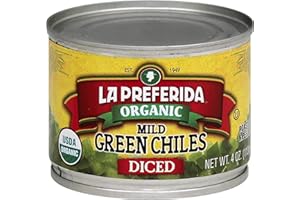 La Preferida Organic Green Chiles, Mild-Diced, 4 oz (Pack - 1)