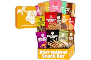 CERES GOURMET International Exotic Snack Box Variety Pack, Count Premium Foreign Rare Snack Food Gifts for Fun, Mystery Box of Snacks, European Snacks for Adults and Kids (Mini)
