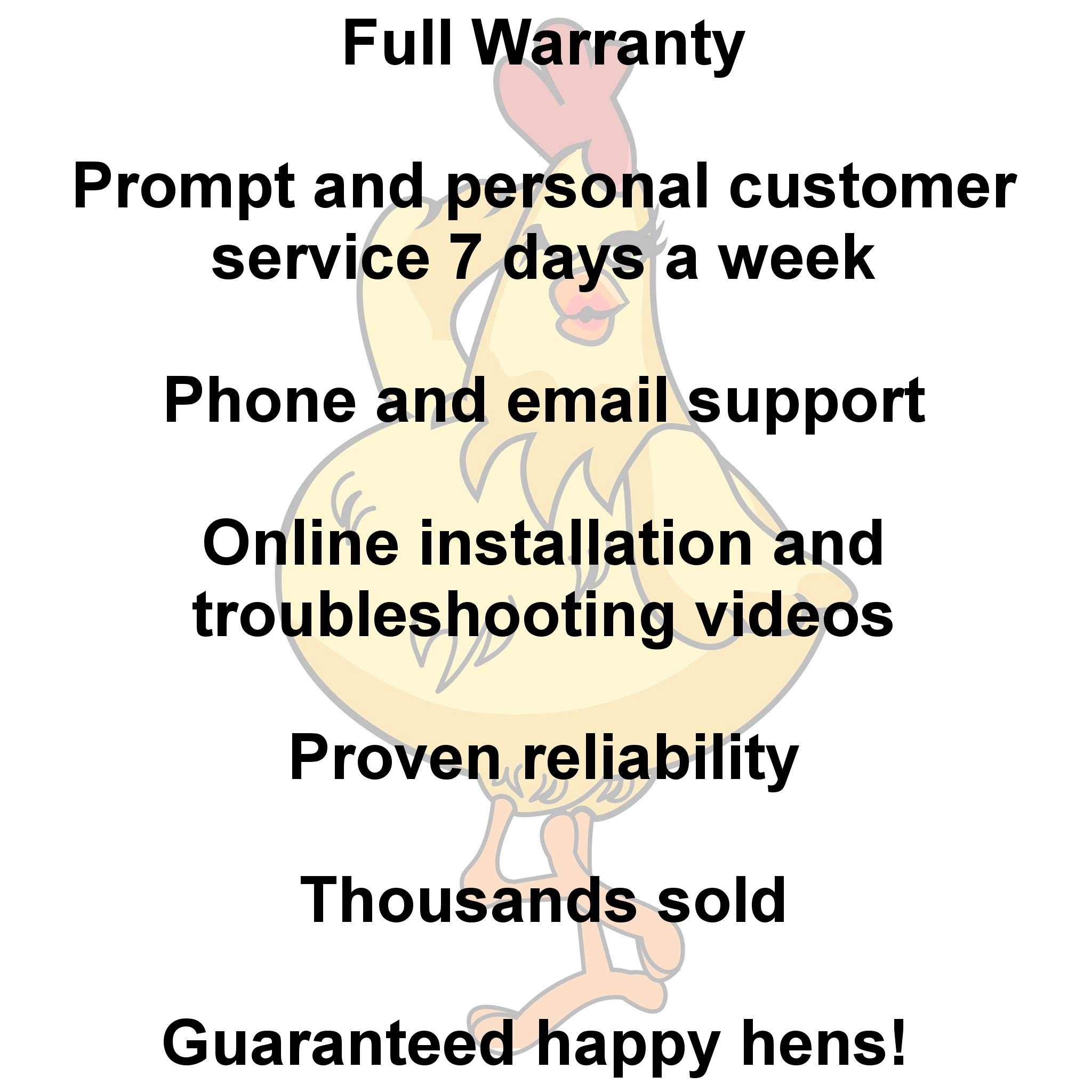 Happy Henhouse Automatic Chicken Coop Door Opener Kit Light Sensor