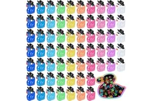 libfrnt 100Pcs Luminous Mini Cowboy Ducks with Sunglasses Tiny Ducks Glow in The Dark Resin Duck Figures Miniature Ornament for DIY Projects Garden Potted Plants Dollhouse Aquarium Home